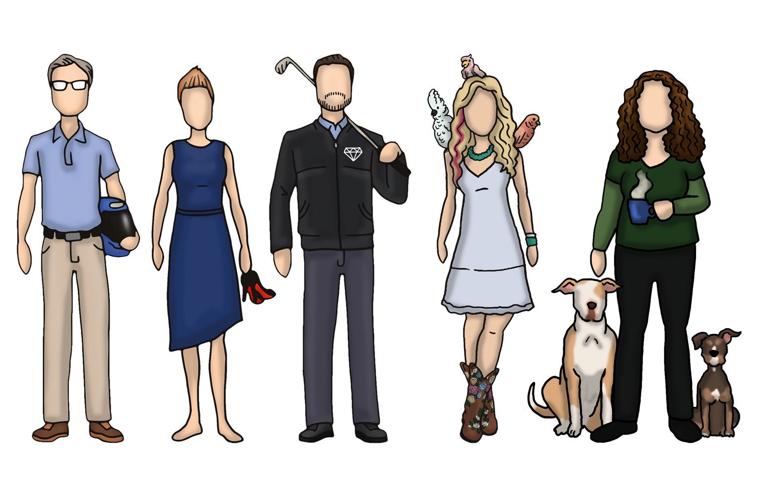 Illustration of Gwen's Team